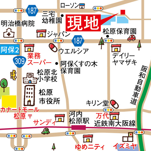 スマートハウス別所6丁目アクセスマップ