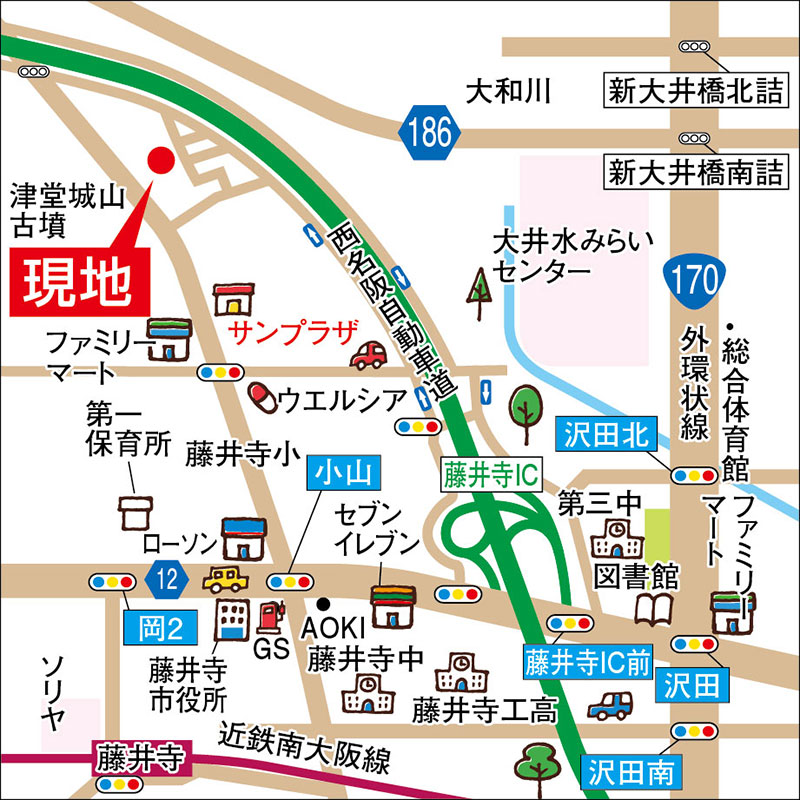 スマート小山新町アクセスマップ