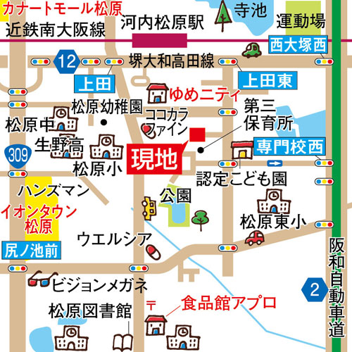 スマートハウス上田5丁目アクセスマップ